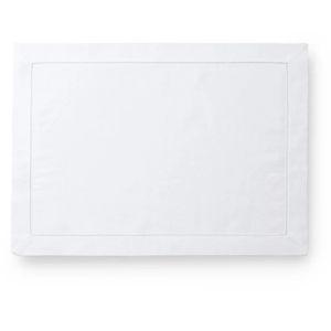 SFERRA Classico White Rectangular Hem Stitch Placemat