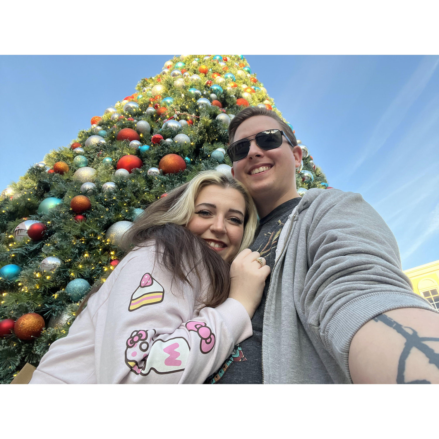 Pic from the Christmas tree put up every year in the Tanger Outlets mall in Charleston, SC