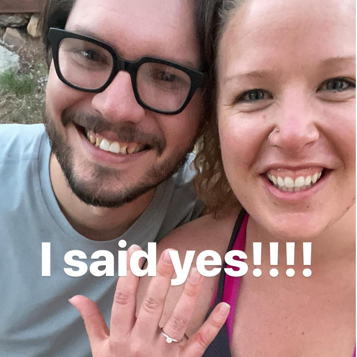 On May 8th, 2020, Caleb popped the question...