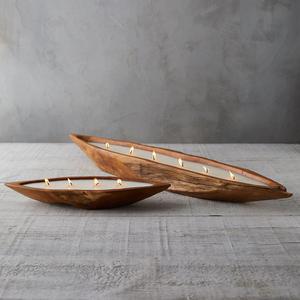 Teak Boat Citronella Candle