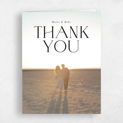 Black Typography Wedding Thank You - Buenos Photo