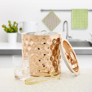 2-Piece La Mode Copper Double Wall Ice Bucket Set