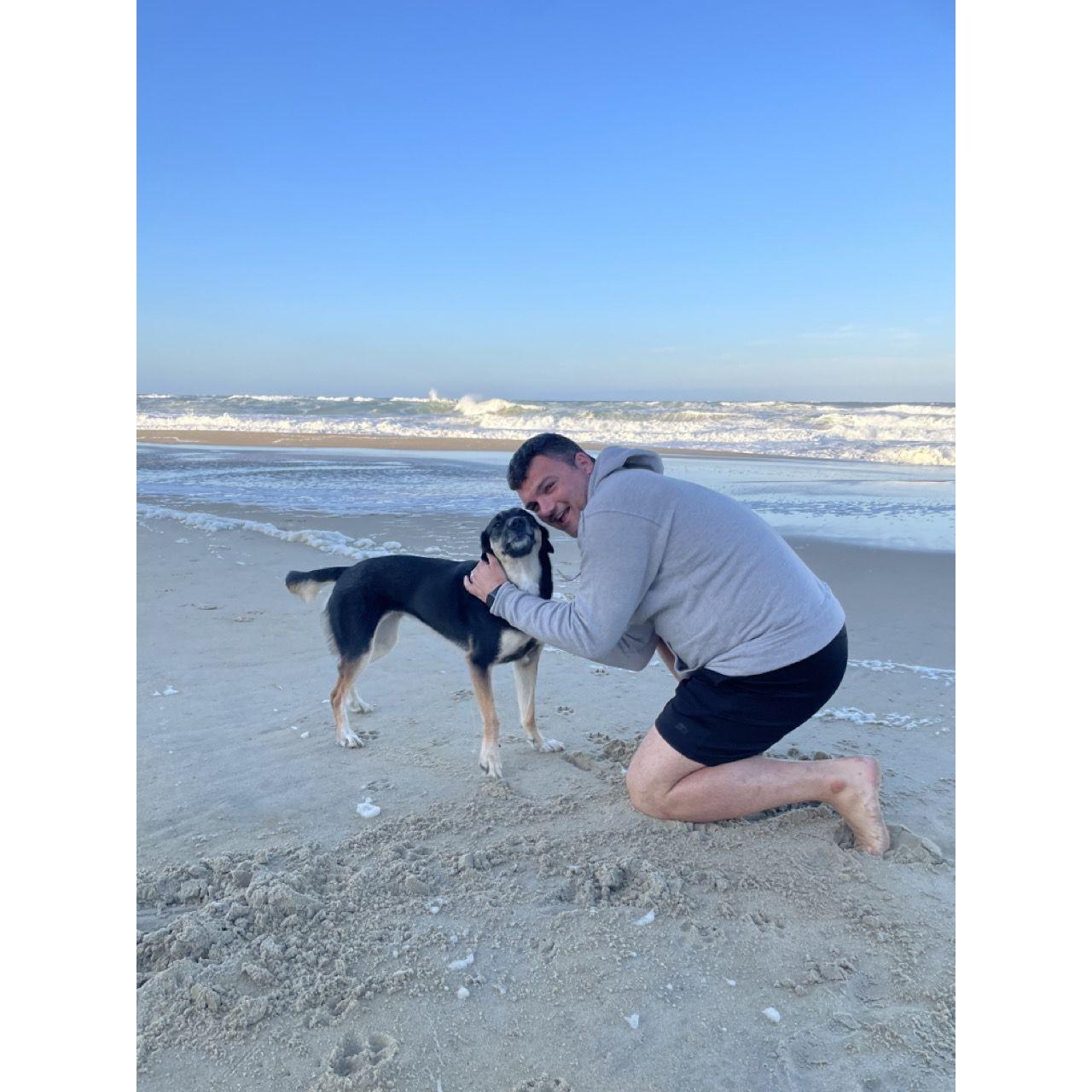 Jason and Athena on the beach!