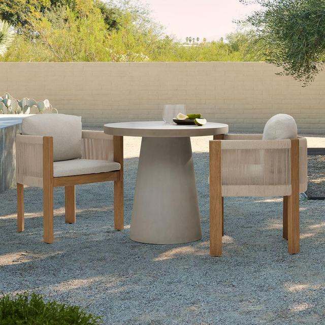 Outdoor Pedestal Bistro Table & Porto Chairs Set