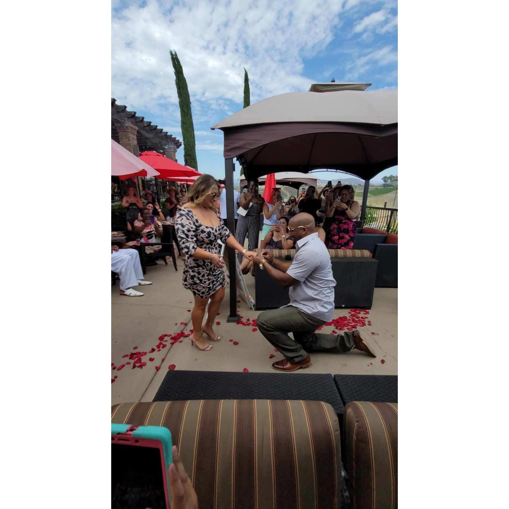 She said yes!! 7.10.21