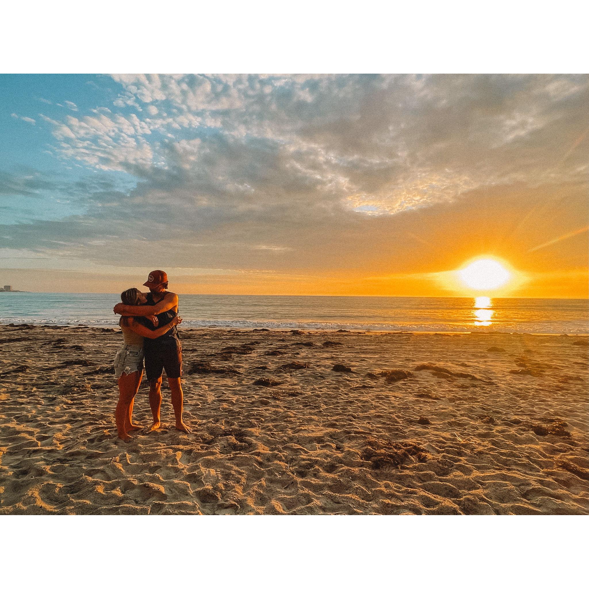 A stranger took this photo right after Zlatan popped the question!
