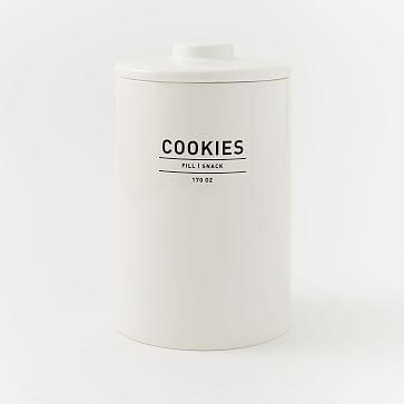 Utility Collection, Cookie Jar, White