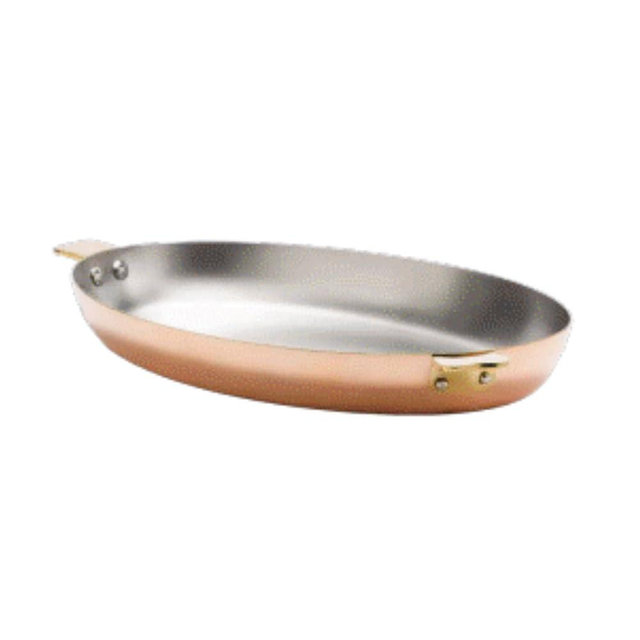 Mauviel Made In France M'Heritage 11.8 Inch Oval Pan with Bronze Handle