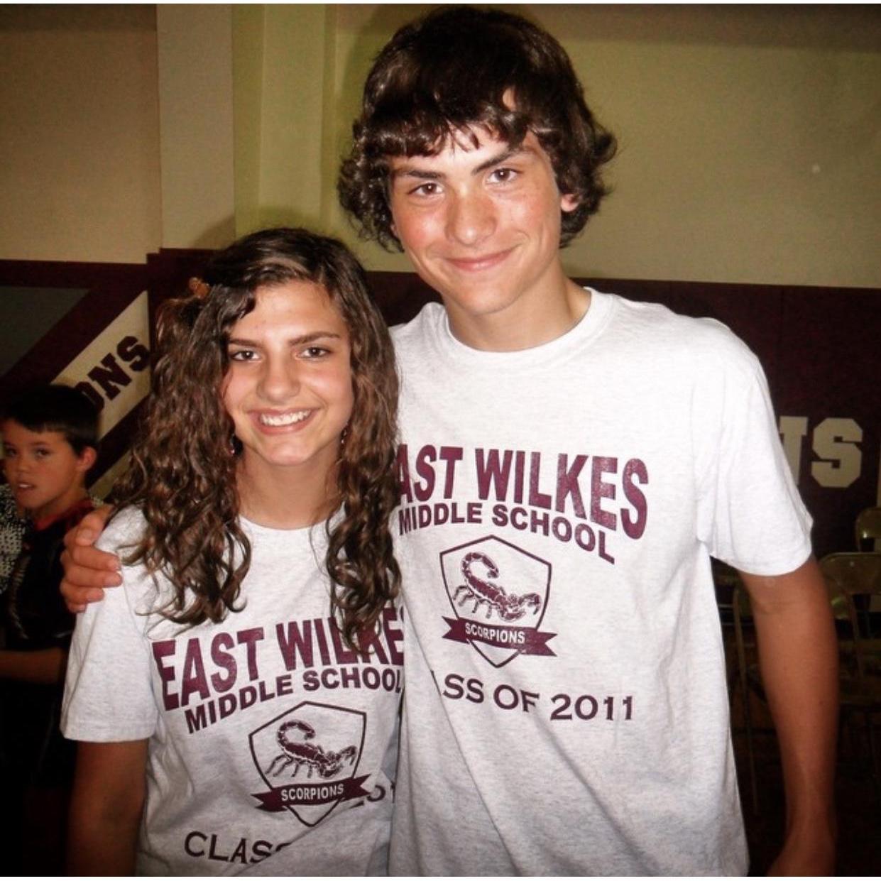 Kourtney and Robbie's 8th Grade Graduation (and little Ty in the background) - 2011