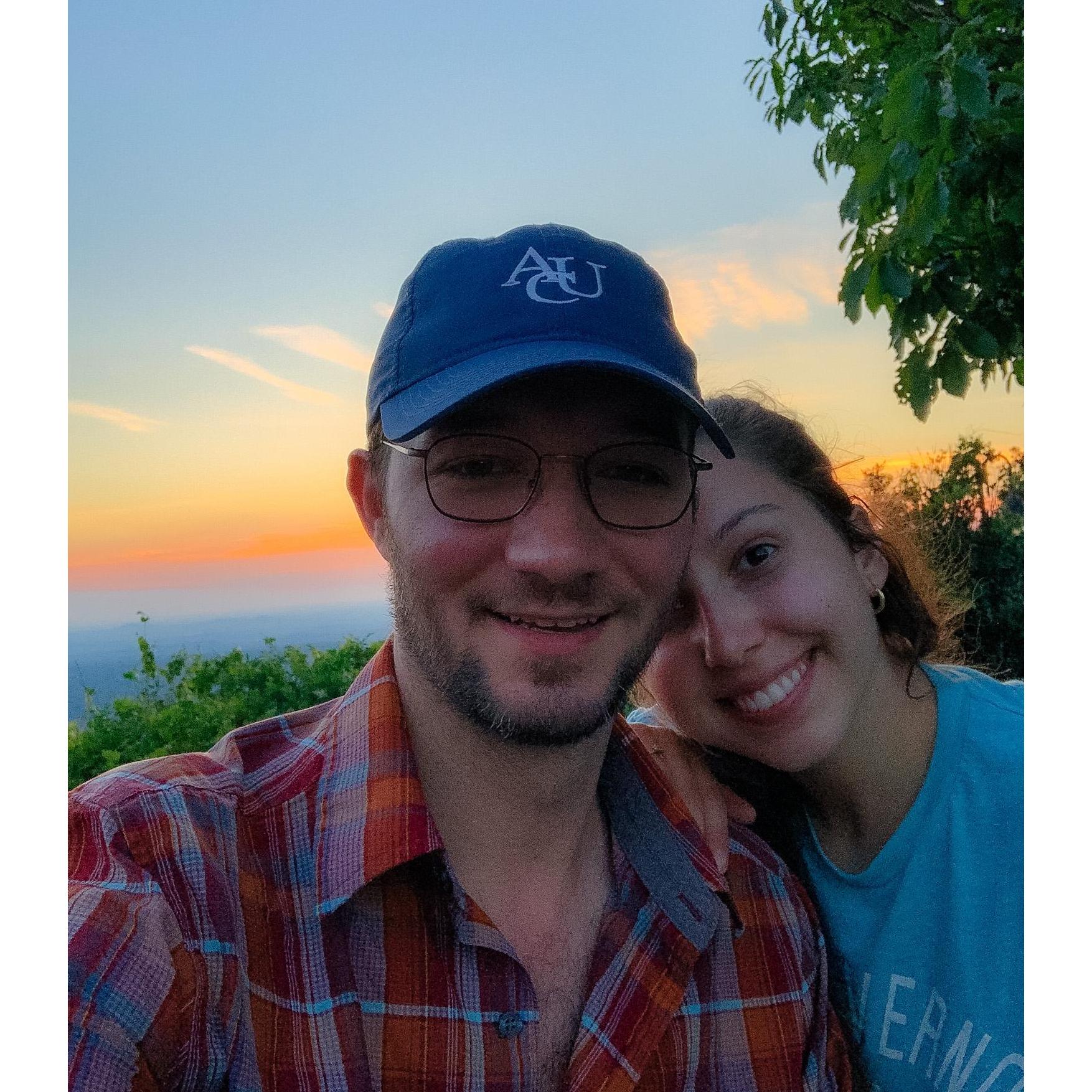 celebrating 4 years together at Cheaha Mountain (May 2019)
