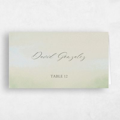 Laurel Green Wedding Place Card - Colt