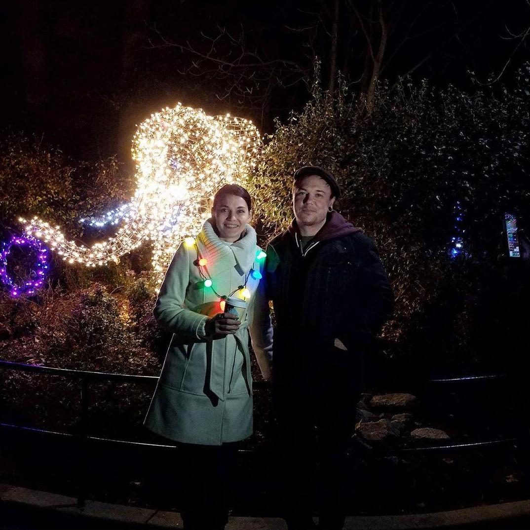 Zoolights event at the Smithsonian Zoo in DC