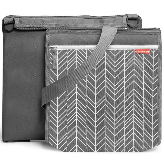 Skip Hop Central Park Outdoor Blanket & Cooler Bag (Grey Feather)