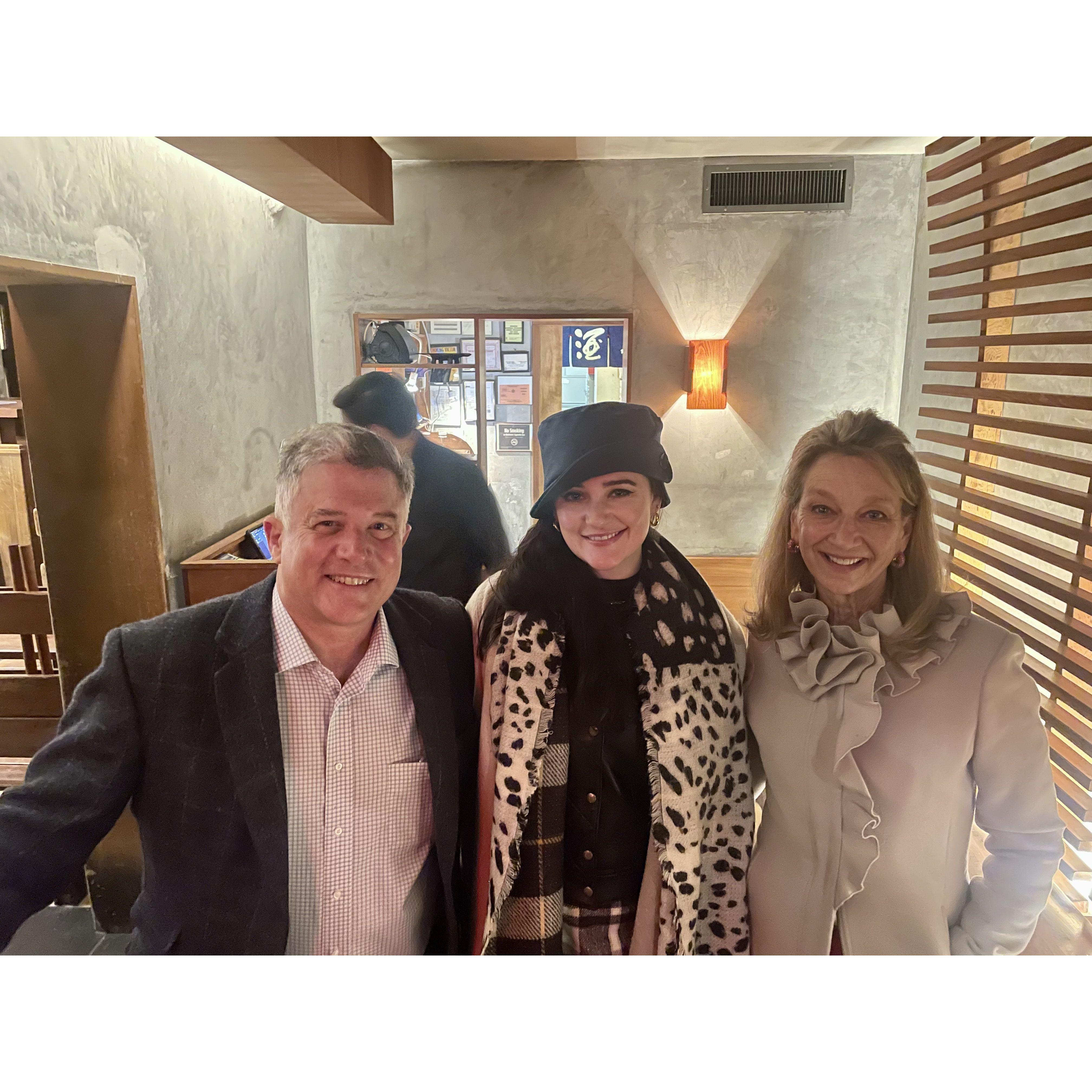 Elizabeth with Nick's Parents in NY