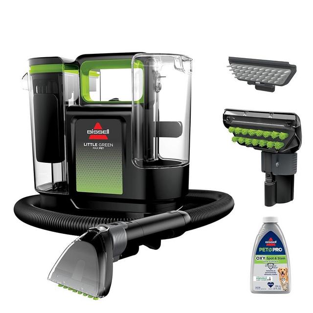 BISSELL® Little Green® Max Pet Portable Carpet and Upholstery Deep Cleaner, Car/Auto Detailer, with Self-Cleaning Tough Stain Tool and Pet Hair Removal Tool (3860)