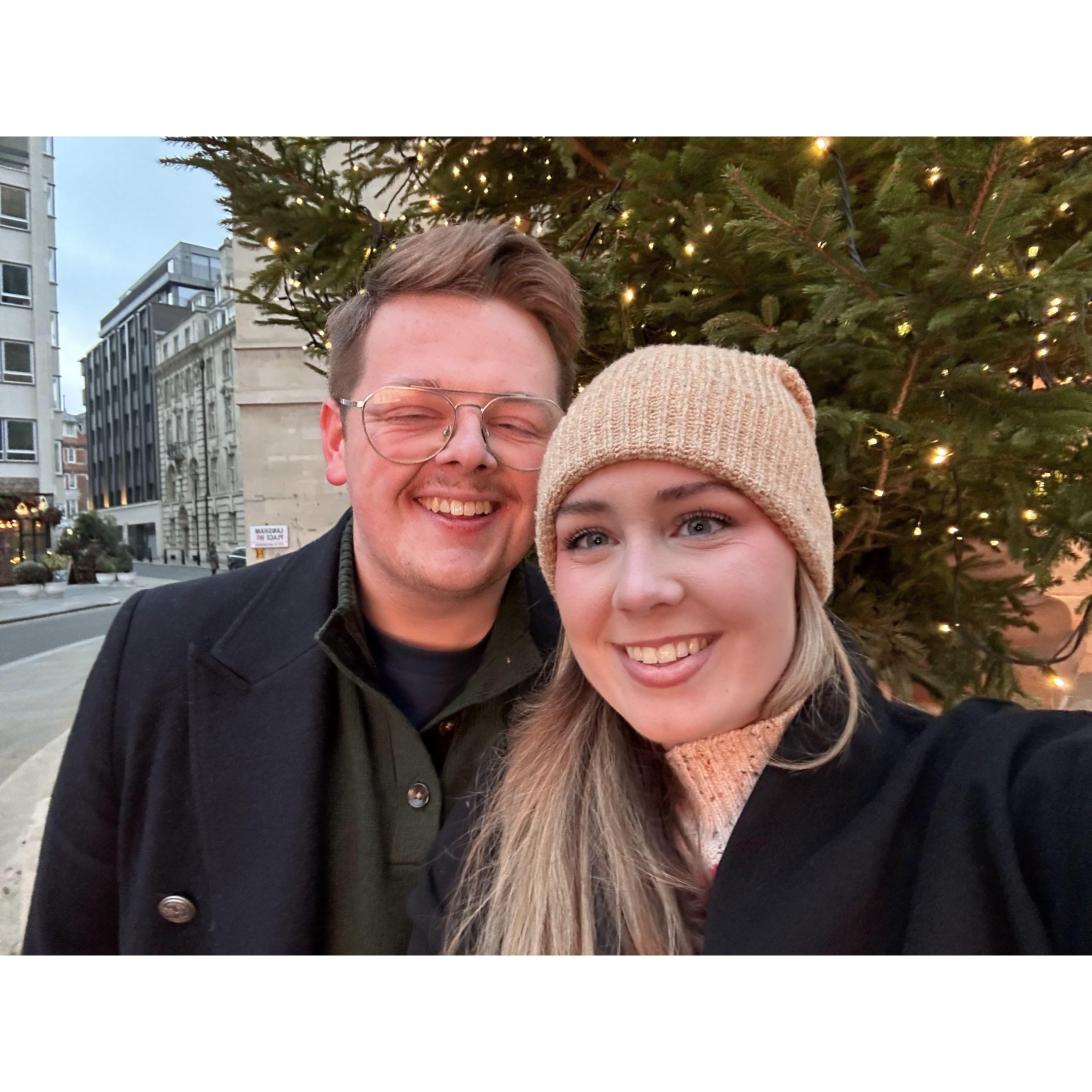 London (not when he proposed) - early December 2023