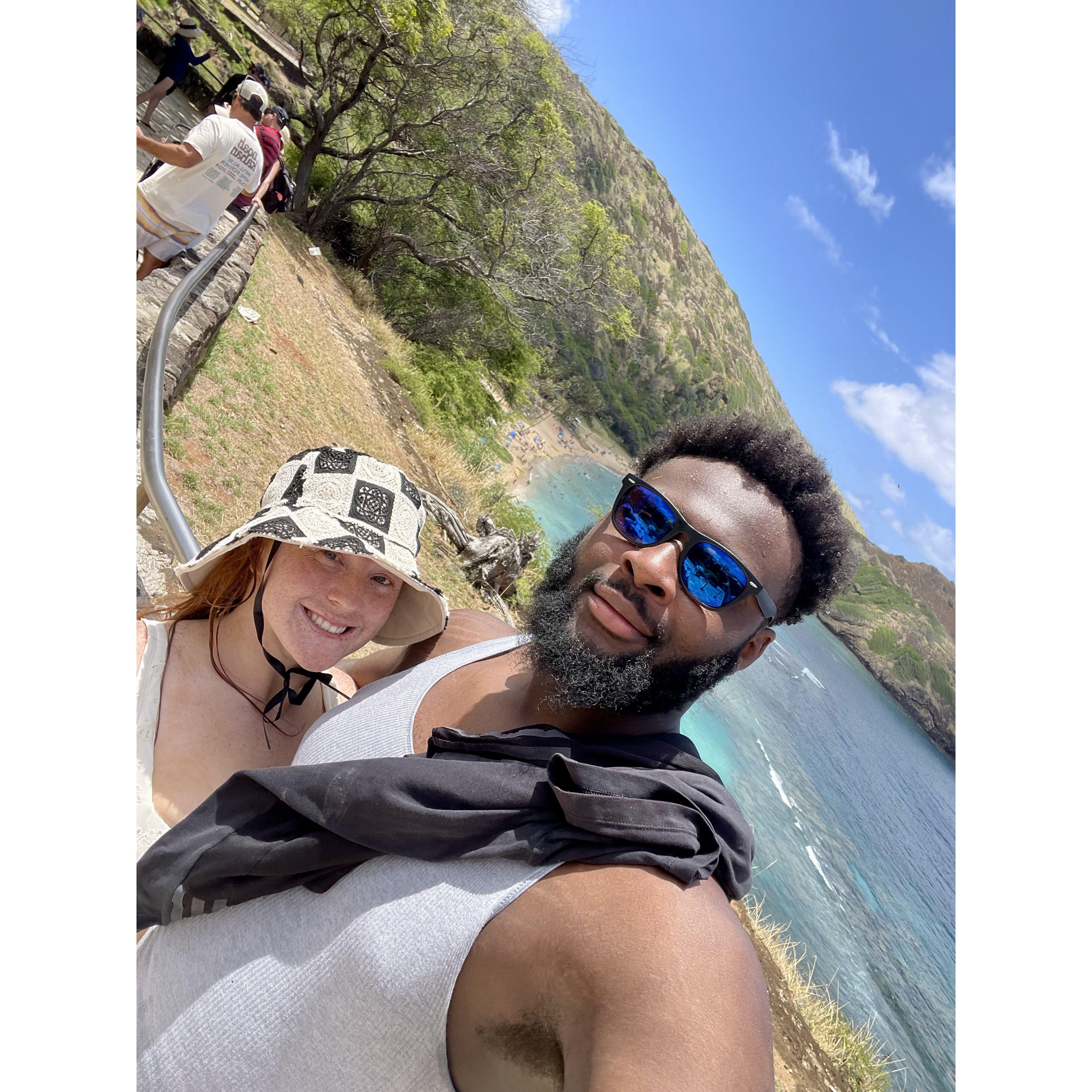 One of the BEST moments from our trip to Hawaii was snorkeling in the Hanauma Bay Nature Preserve 𓆝 𓆟 𓆞