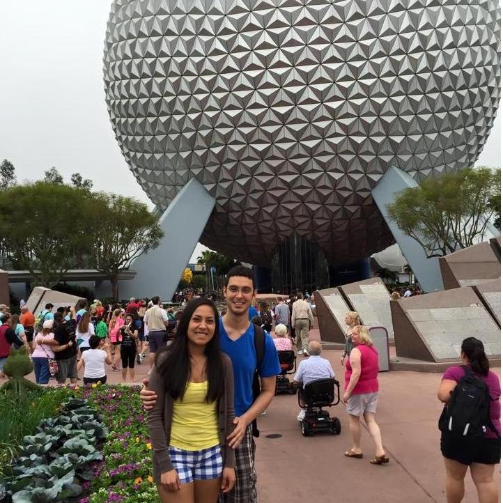 Jheny's first time in Epcot!