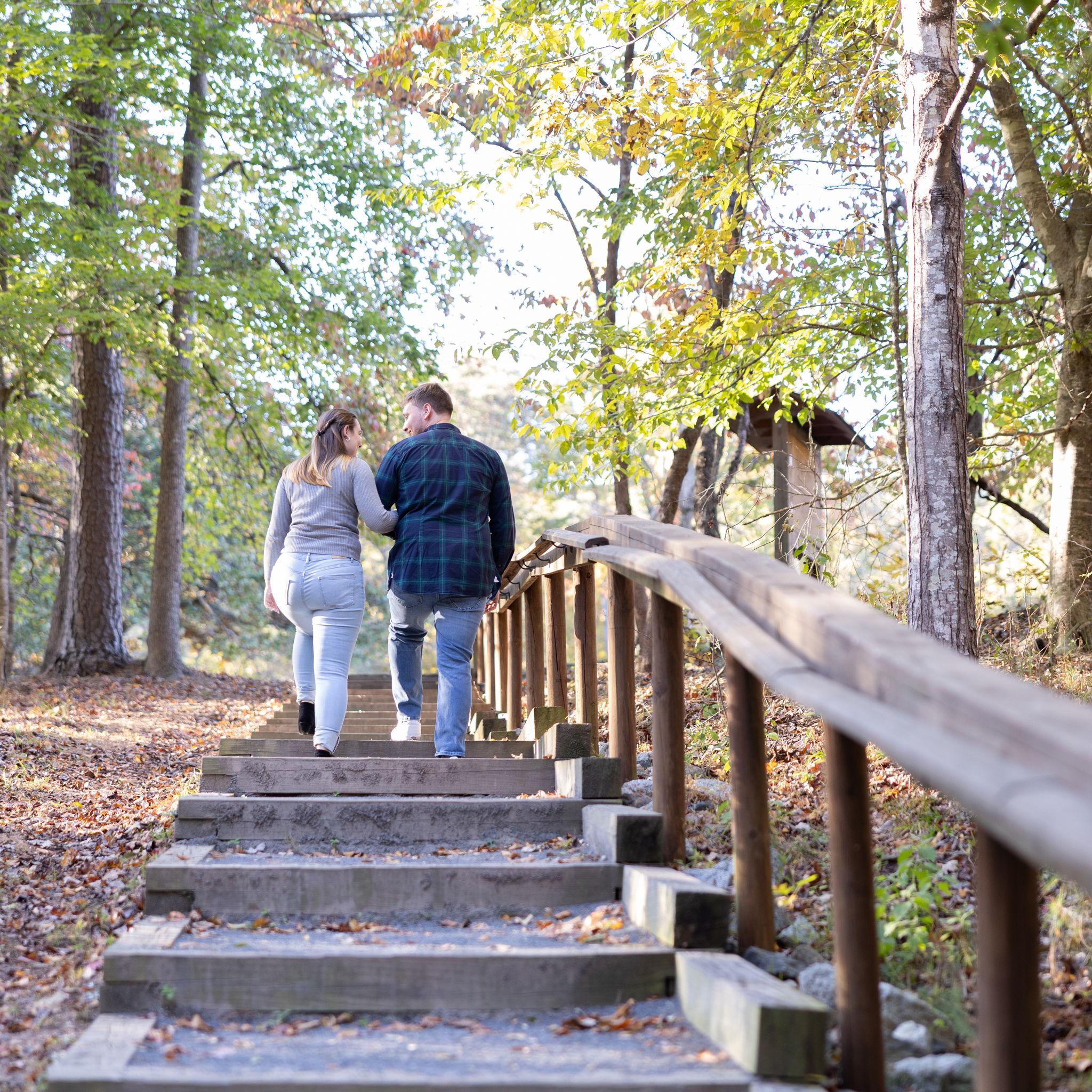 Engagement photos we had done in Morrow Mountain, in Albermarle! Photos taken by Kim Yandle. ©