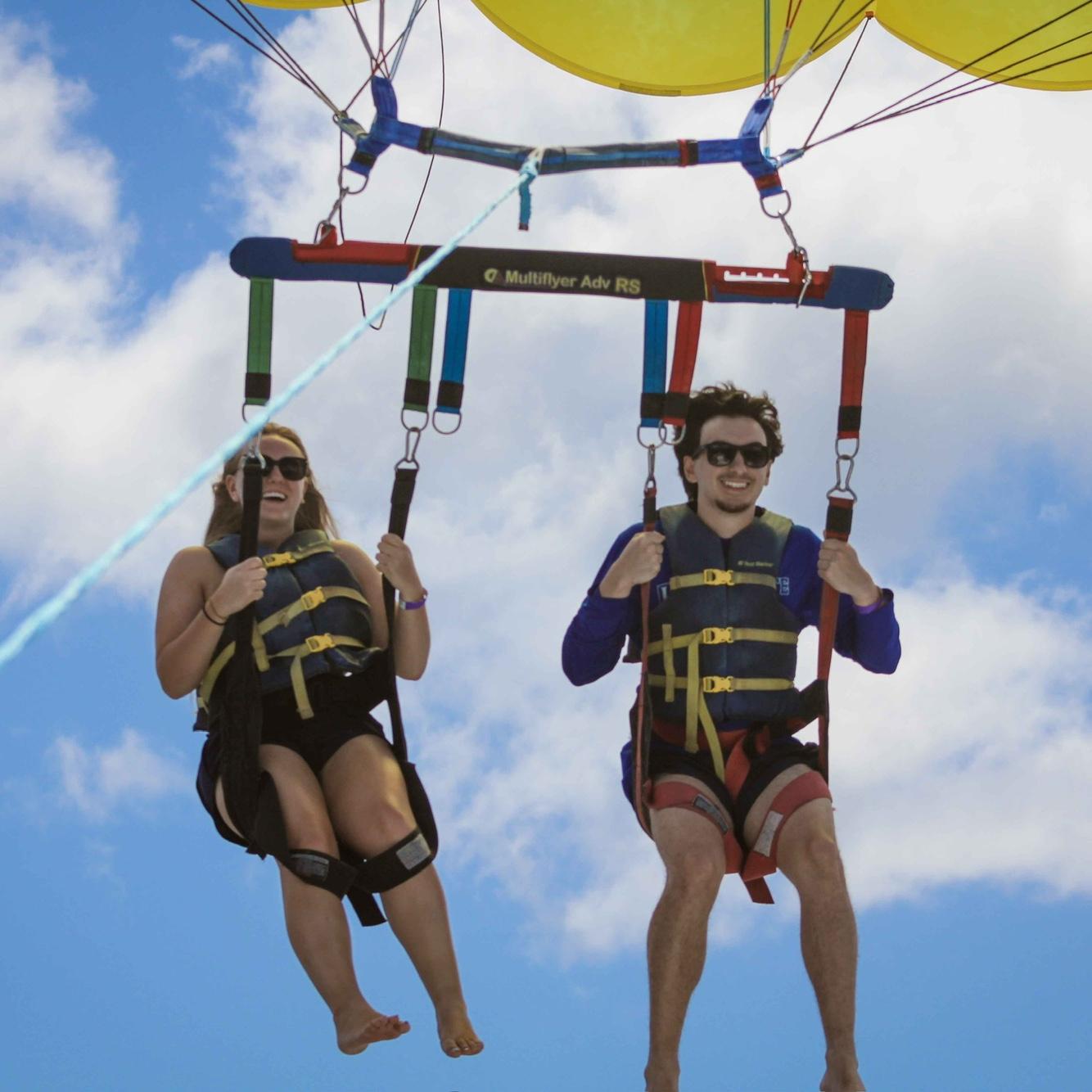 Nicholas' first time parasailing in Hawaii. 
May 2025.