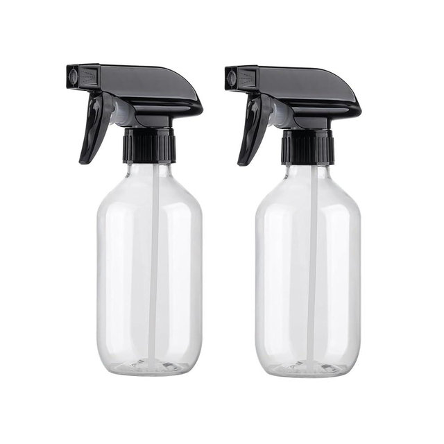 KREMORV Spray Bottles 10oz/300ml Plastic Spray Bottle Empty Refillable Container with Adjustable Head Sprayer, Mist/Stream Water Bottle for Cleaning Products, Plants, Pet Training, Hairstyling
