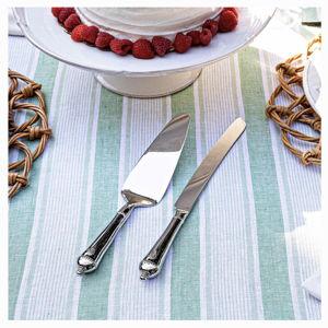 Berry & Thread Bright Satin Cake Knife & Server, Set of 2