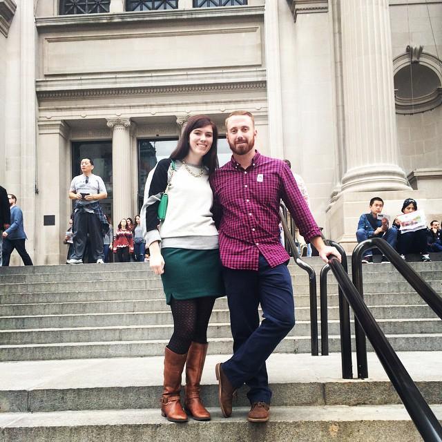 Visiting friends Henry and Anna in NYC required a picture on the stairs of The Met.