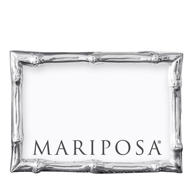 Mariposa Bamboo Look Silvertone Frame, 4" X 6"