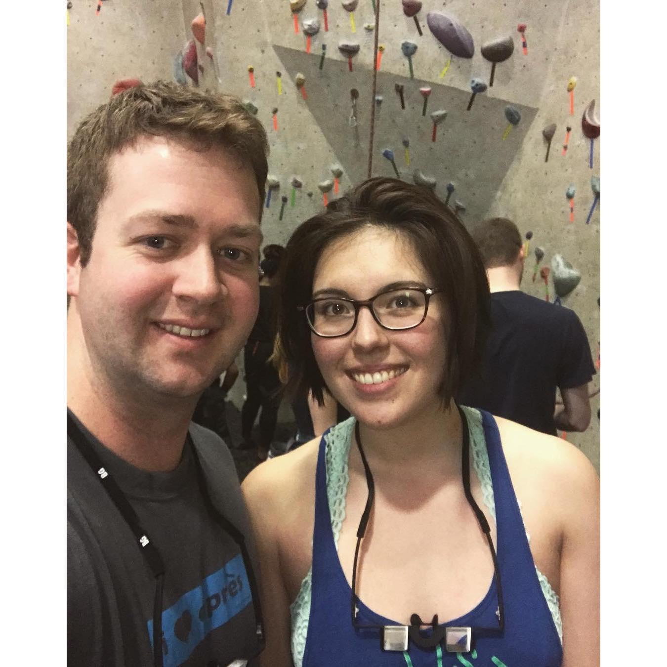 Most of our date nights while living in Pennsylvania involved rock climbing followed by sushi*chef's kiss*