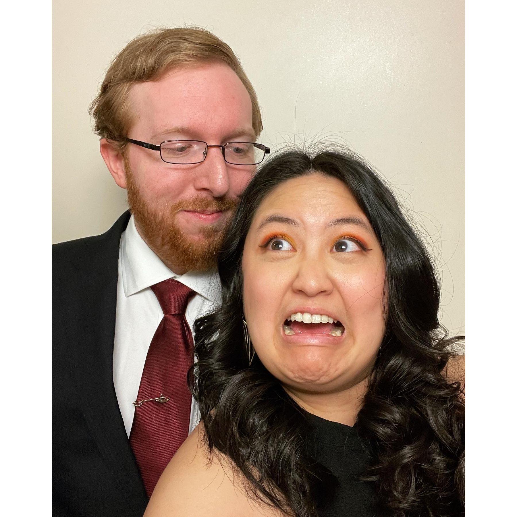 Whether we're dressed for comfort or to the nines, you can always count on us sneaking in some silly!