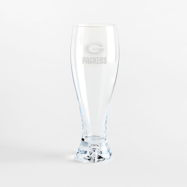 NFL Green Bay Packers Direction 17-Oz. Hand-Blown Pilsner Beer Glass, Set of 4