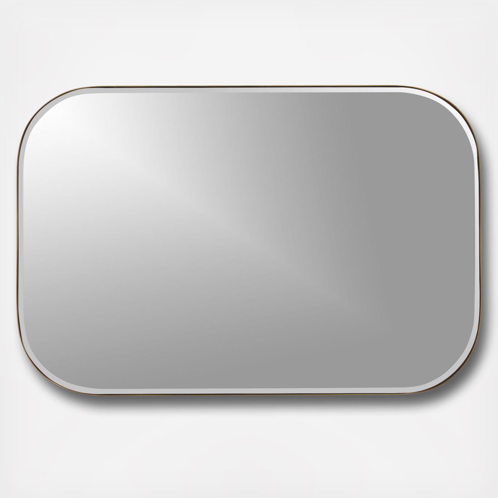 Crate And Barrel Edge Rounded, Rounded Edges Rectangular Mirror
