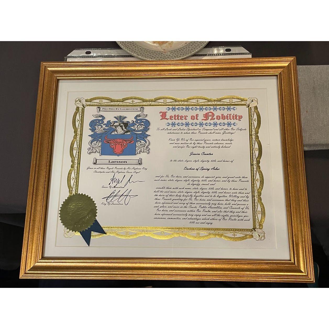 The Letter of Nobility