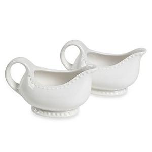 Tabletops Unlimited® 16 oz. Beaded Gravy Boats (Set of 2)