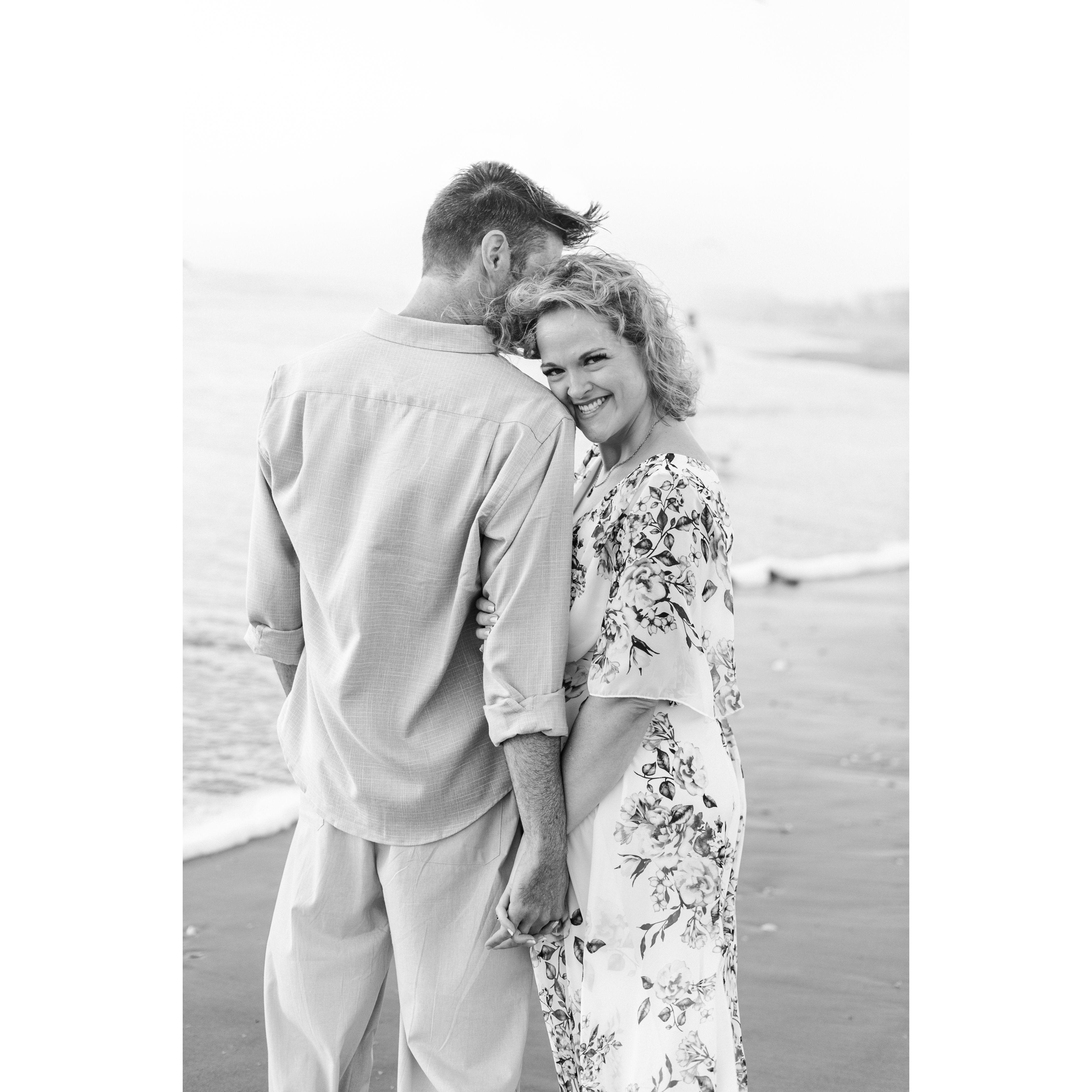 Engagement photo shoot!!! In the wake of hurricane Nicole, which actually made for some unique photos!