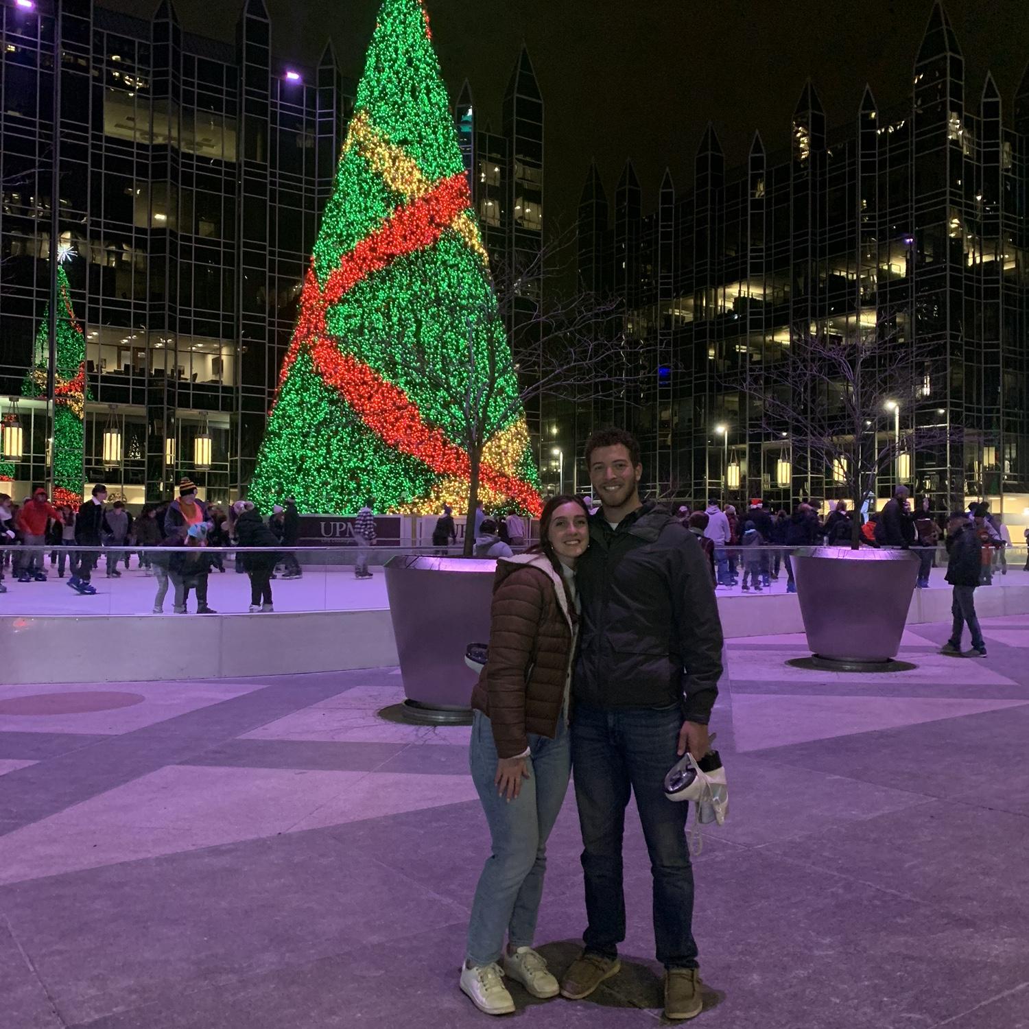 don't let the ice skates or skating rink fool you - we did not go ice skating this night