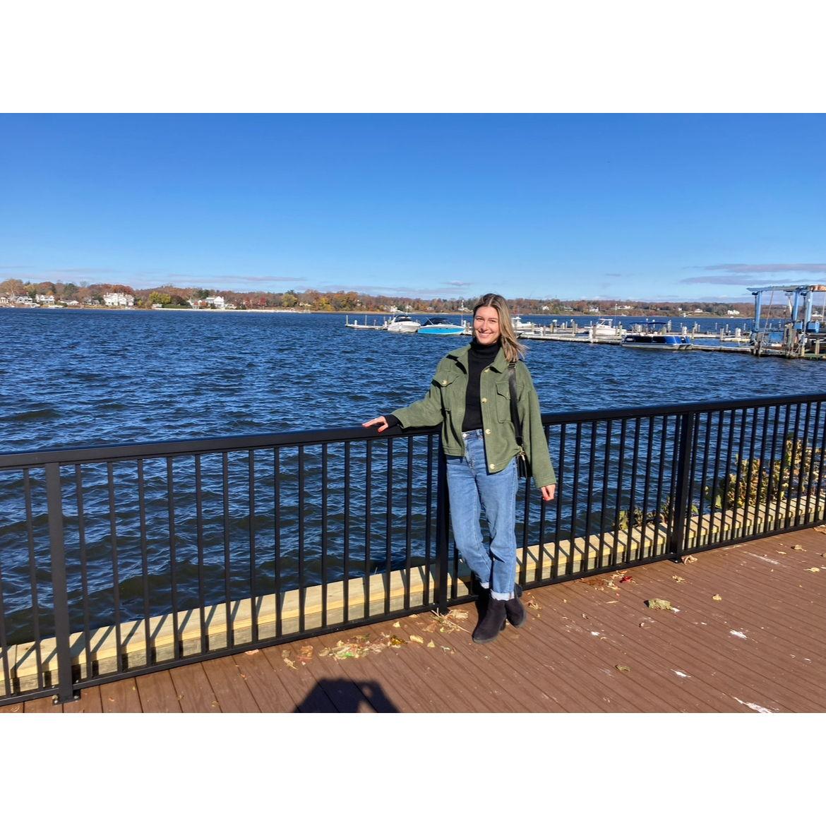 November 18, 2023: Moments before the proposal, this is one of the photos Alex took of Renee before having her turn around and getting on one knee.