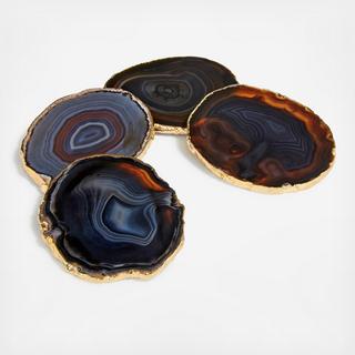 Gold Lumino Coasters, Set of 4