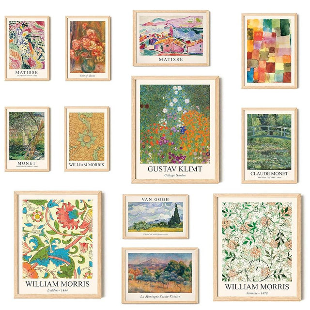 97 Decor Vintage Eclectic Wall Art Prints - Colorful Eclectic Wall Decor, Maximalist Decor Aesthetic Pictures, Famous Artist Paintings Gallery Wall Prints Art Posters for Dorm Bedroom (Unframed)