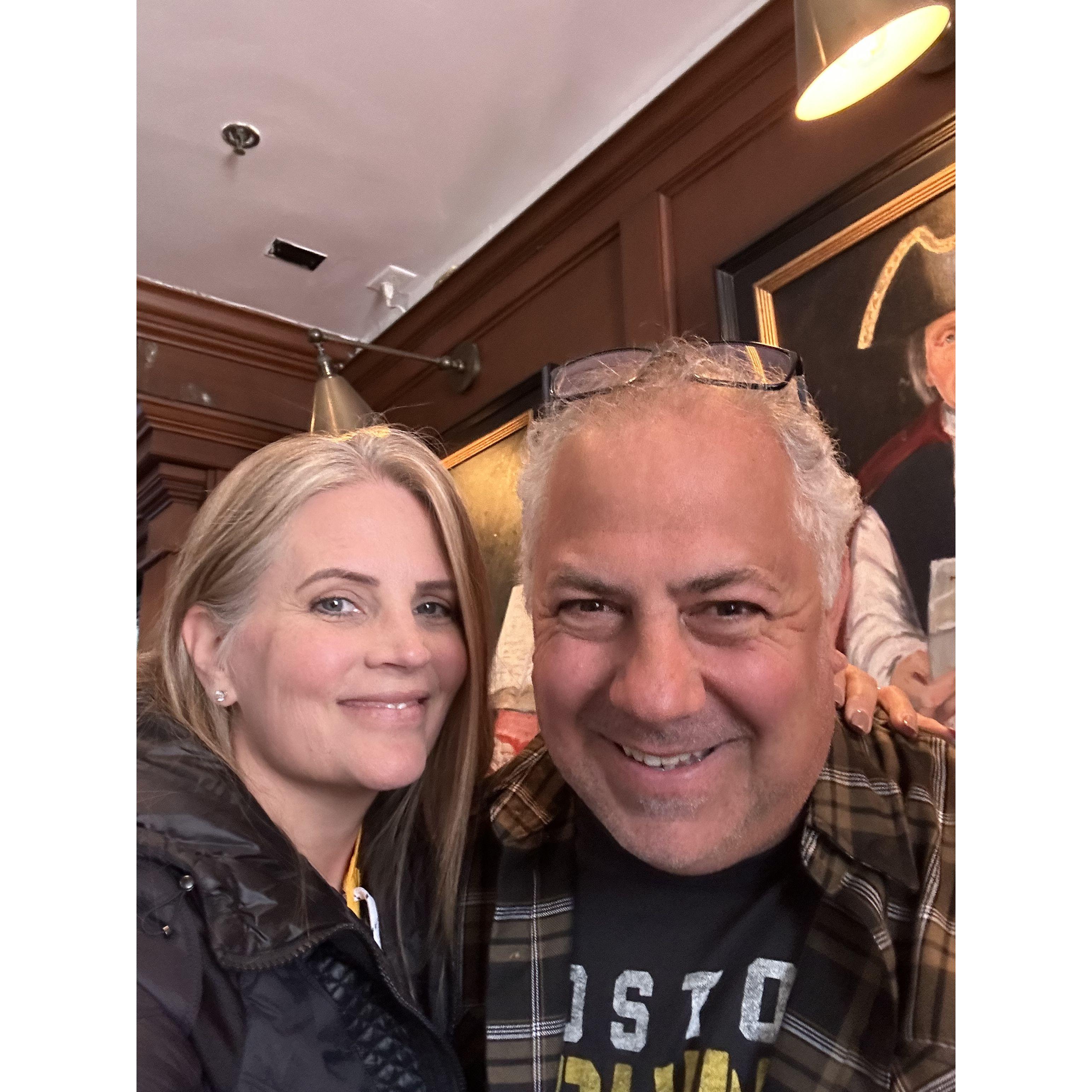 With Frank and Monica, exploring Boston and all it's glory.