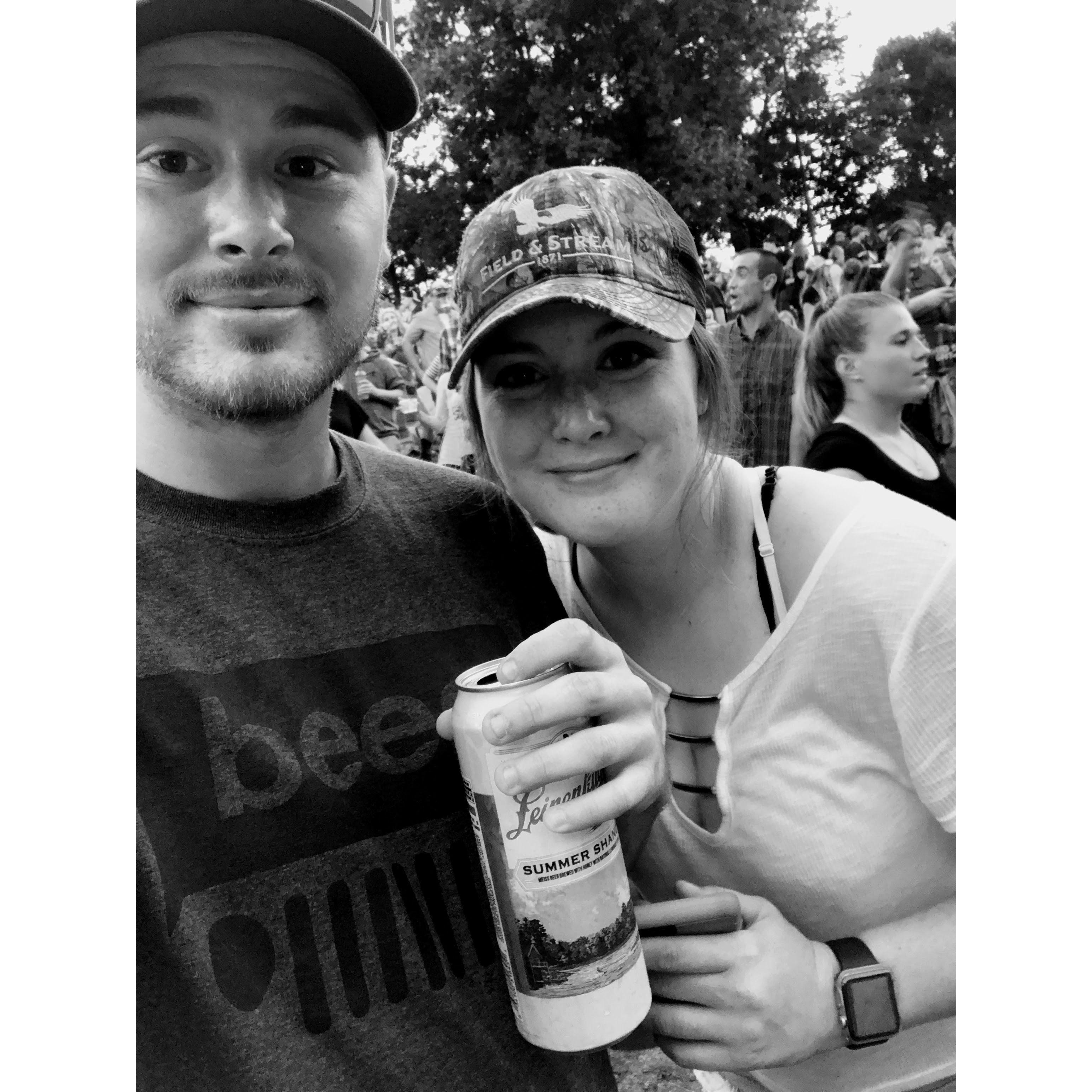 2018: We went to our first concert together (Jason Aldean with Luke Combs & Lauren Alaina) where our love for country music blossomed.