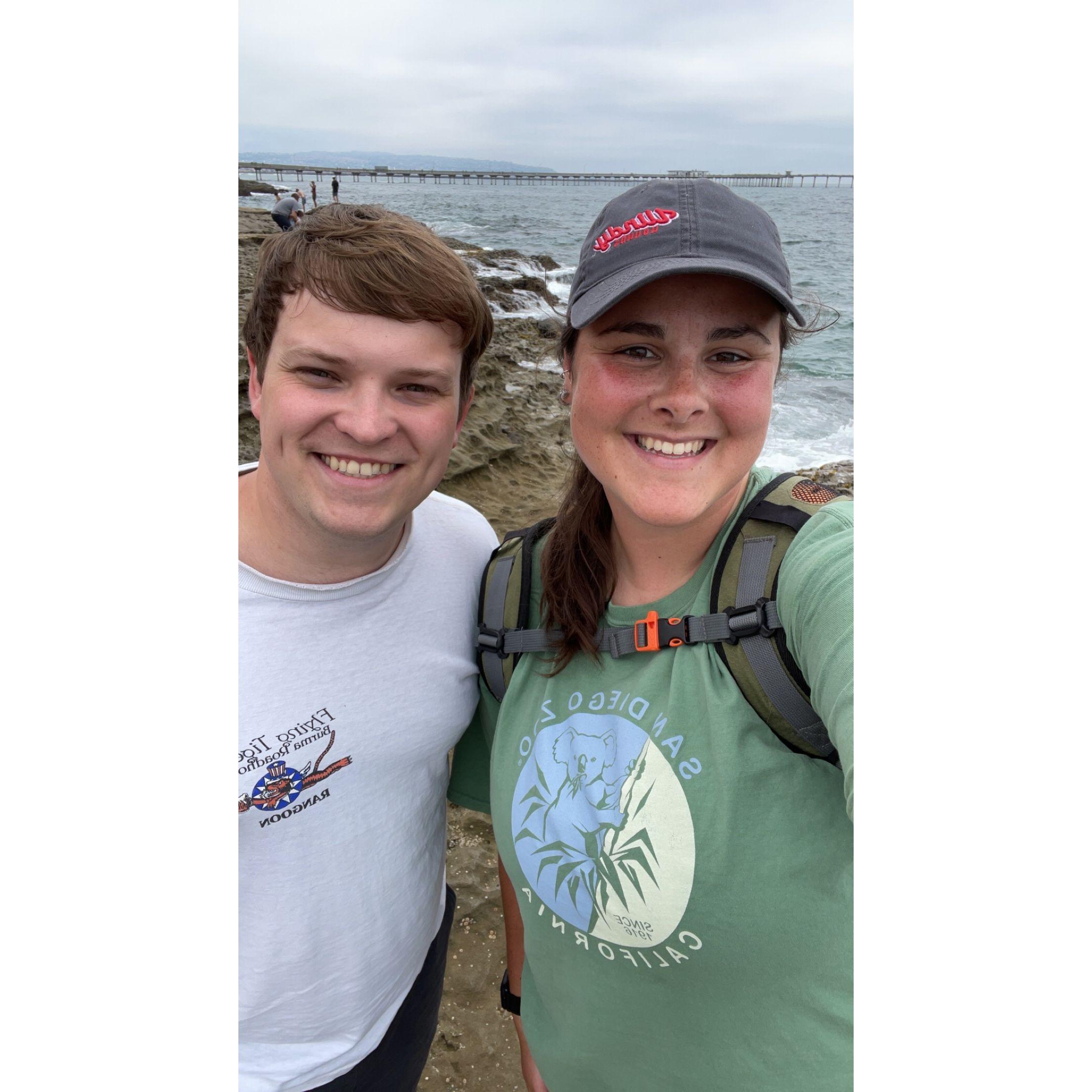 San Diego, a few weeks before he proposed!