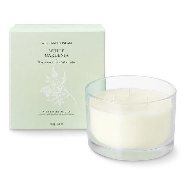 Williams Sonoma Triple-Wick Candle, White Gardenia