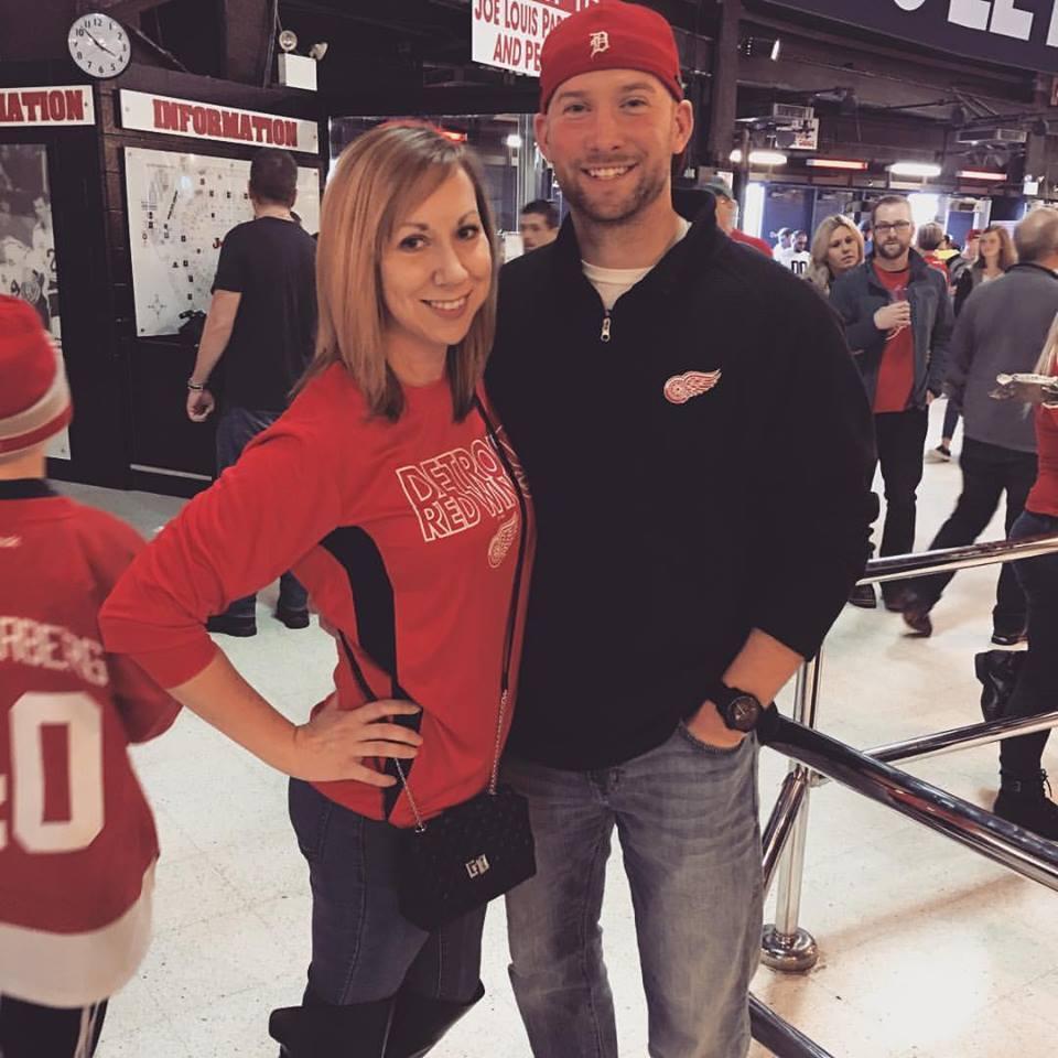 Our first Red Wings game together - and last at JLA.