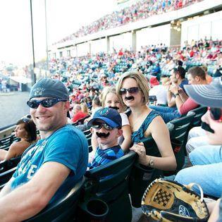 Mustache night at the Squirrels game!