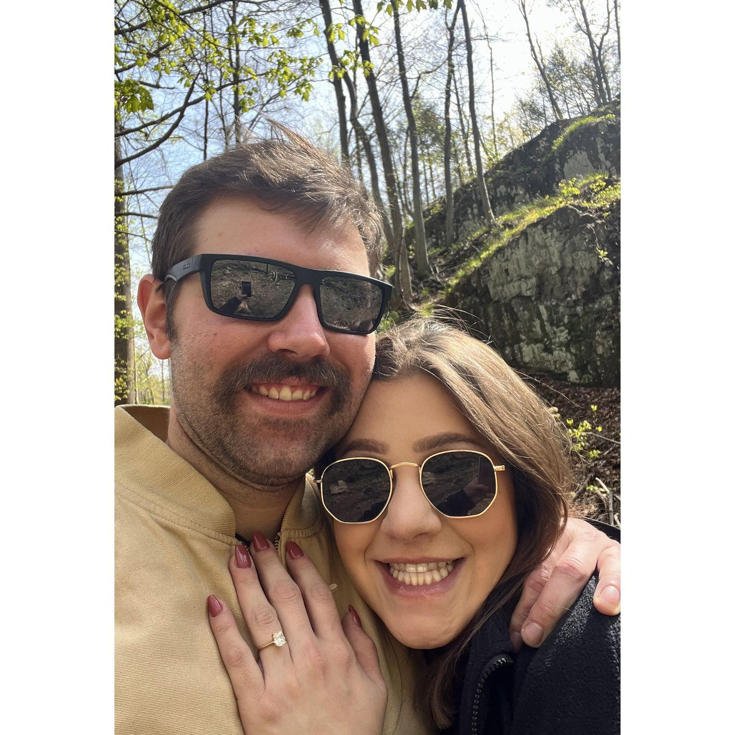 the day we got engaged!