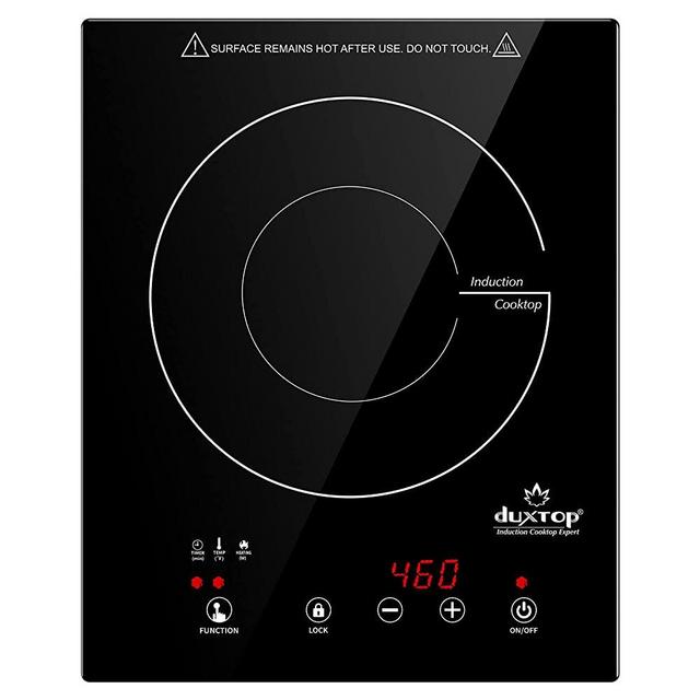 Duxtop Built-in Countertop Burner, Portable Induction Cooktop, Sensor Touch Induction Burner, 170-Minute Timer, Safety Lock, 1800W BT-200T1/8600BI