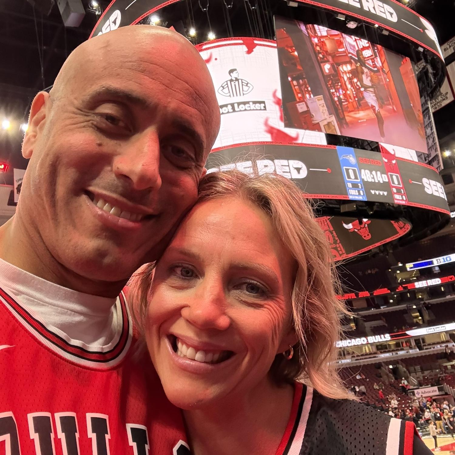 Chicago Bulls game at the United Center (thanks Eric!)