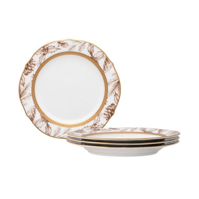 Charlotta 9" Holiday Harvest Accent Plates, Set of 4