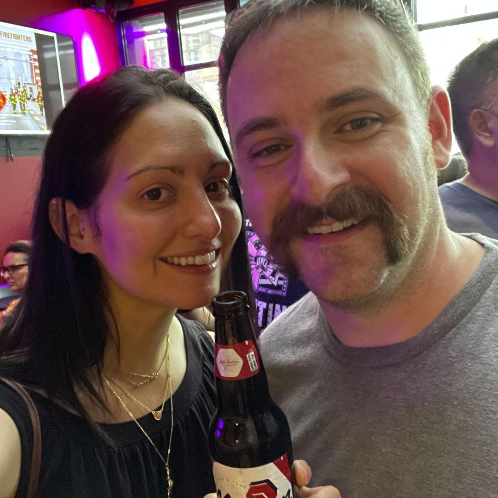 At a reception during our Canadian adventure